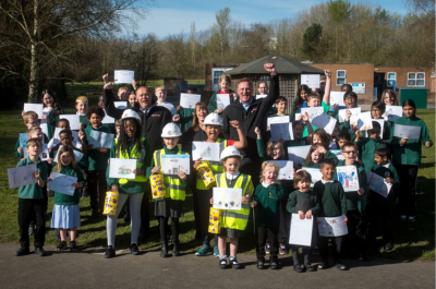 McPhillips art competition showcases pupils’ view of a construction site